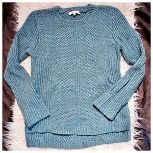 Teal Madewelll Pullover Crewneck Sweater